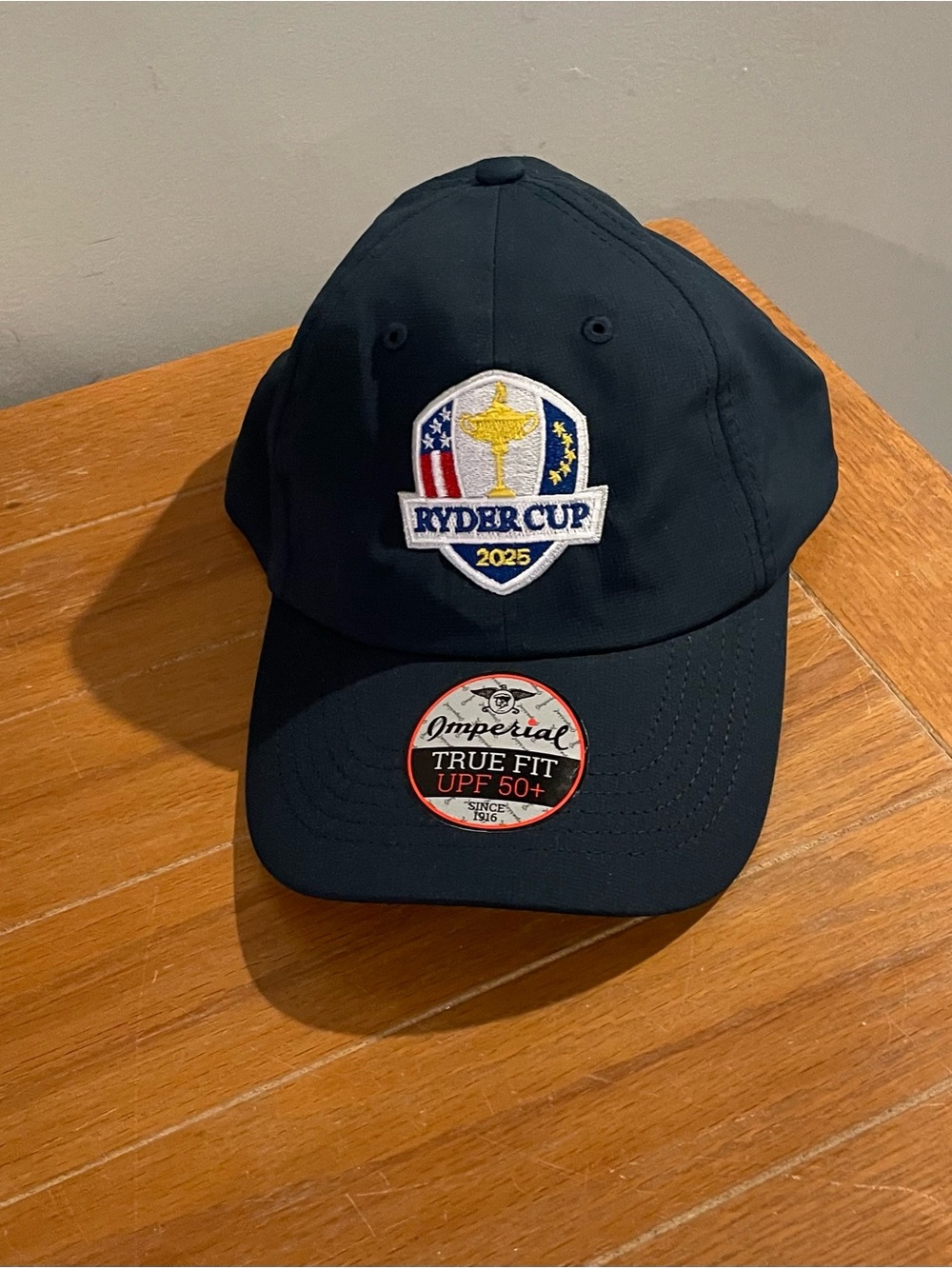 2025 Ryder Cup "True Fit" golf hat with UPF 50+ sun protection. NEW